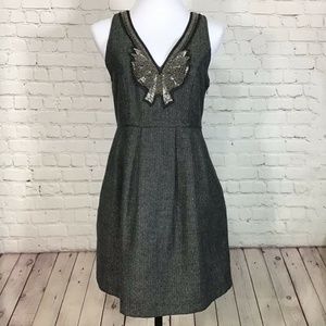 Urban Outfitters Herringbone Tweed Beaded Dress 8